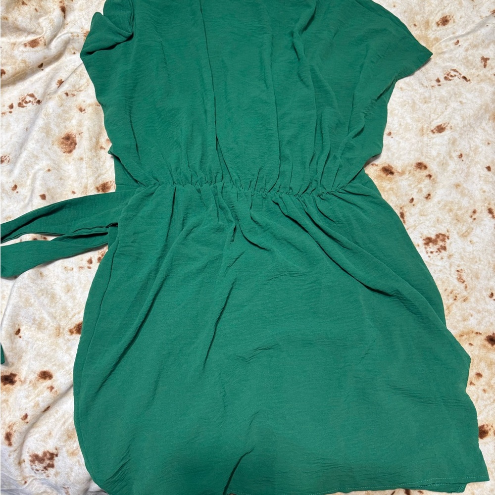 STYLE U Green Wrap Dress - Size XL